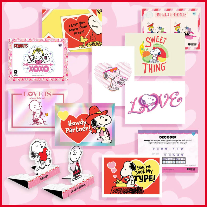 2026 Cryptozoic Peanuts Playpaks Series 3: Love Me Love Me Not Gravity Feed Box - Non-Sports Card Box