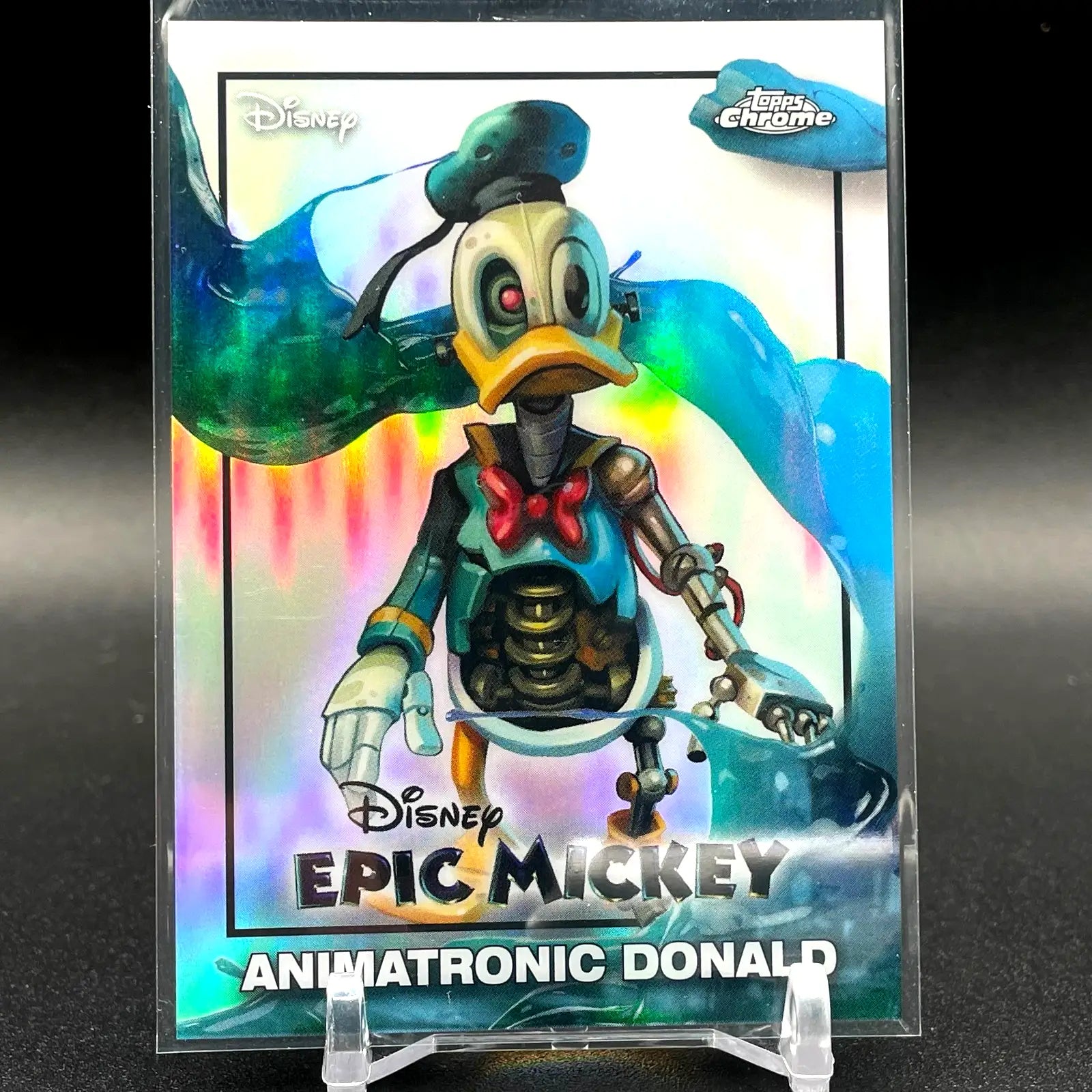 2026 Disney Neon Topps Chrome Epic Mickey Animatronic Donald EM-15 - Non-Sports Card Single