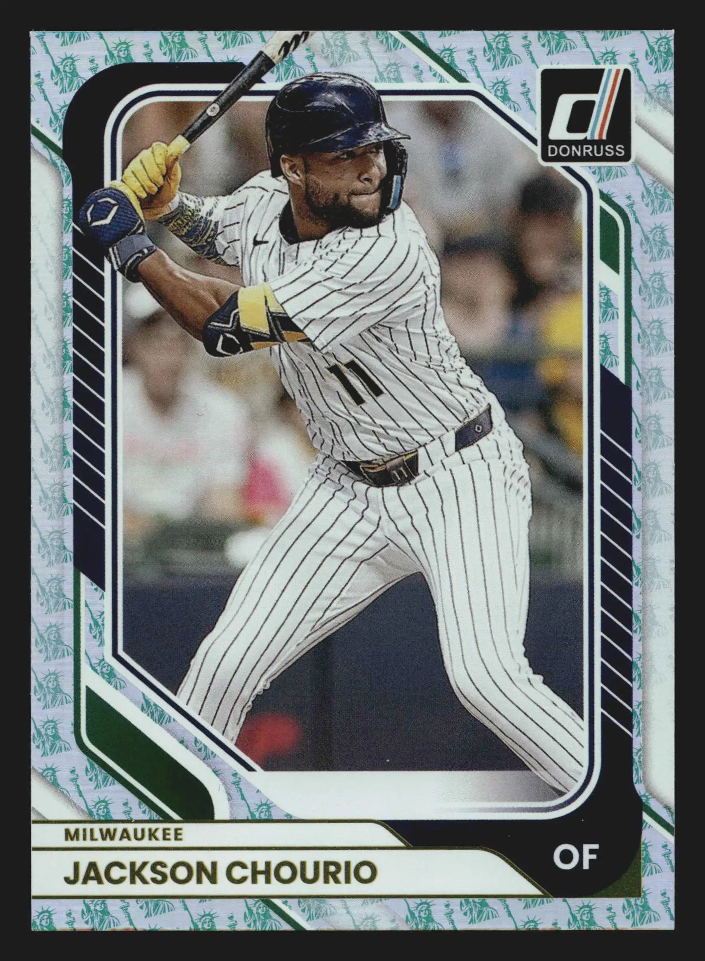 2026 Donruss #83 Jackson Chourio Liberty Holo Foil Parallel Milwaukee Brewers - Baseball Card Single