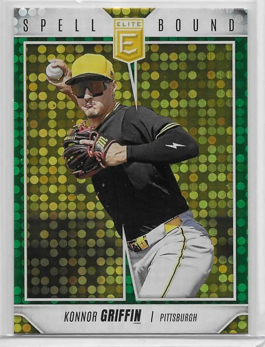 2026 Donruss Elite #7 Konnor Griffin Spellbound Green Disco (1501) - Baseball Card Single