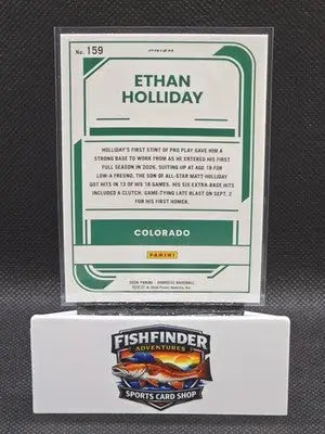 2026 Donruss Optic Rated Prospect Blue Laser Ethan Holliday #159 - Baseball Card Single