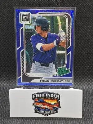 2026 Donruss Optic Rated Prospect Blue Laser Ethan Holliday #159 - Baseball Card Single
