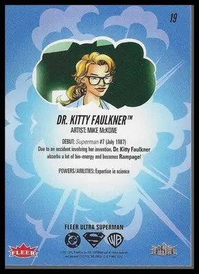 2026 Fleer Ultra Superman #19 Dr. Kitty Faulkner