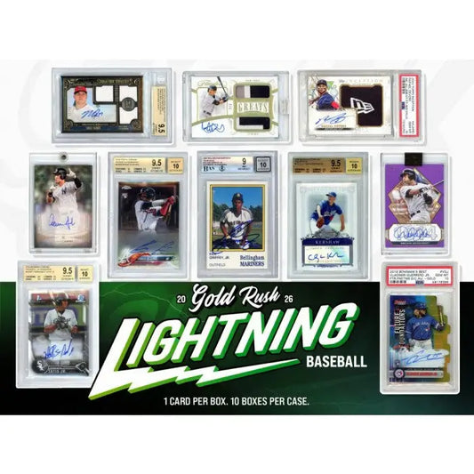 2026 Gold Rush Lightning Baseball Box - Baseball Card Box