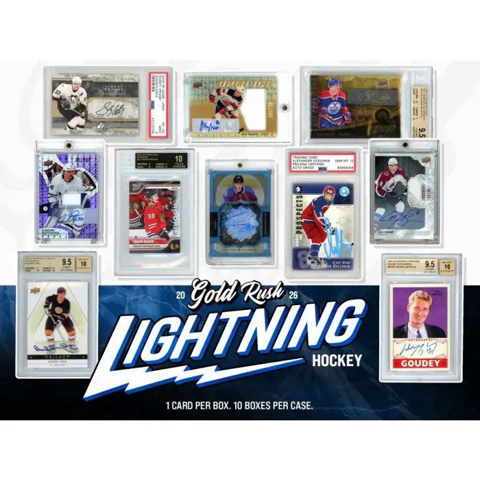 2026 Gold Rush Lightning Hockey Box - Hockey Card Box