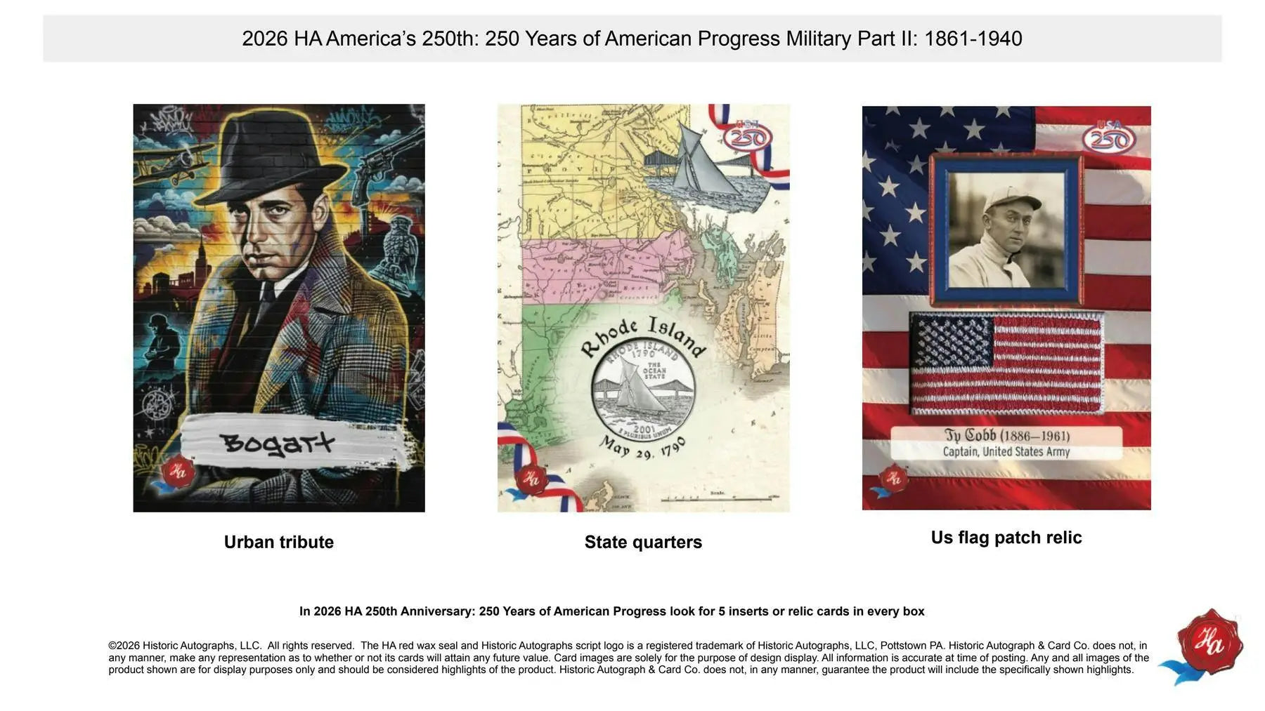 2026 Historic Autographs America’s 250th Anniversary Part 2: Military Hobby Box | Columbia Sports Cards - Entertainment