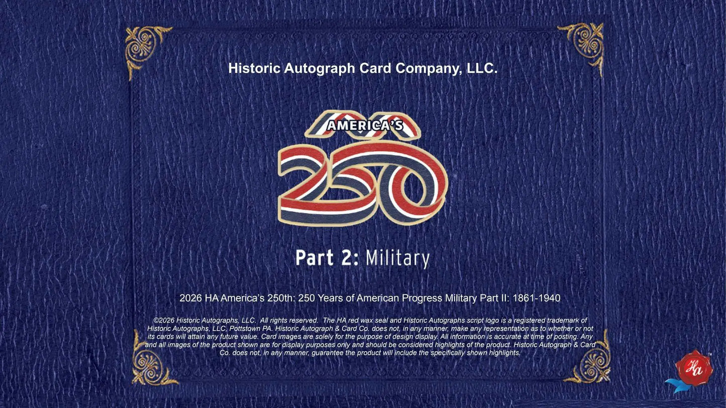 2026 Historic Autographs America’s 250th Anniversary Part 2: Military Hobby Box | Columbia Sports Cards - Entertainment
