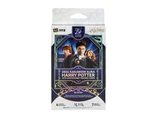 2026 Kakawow Aura Harry Potter 25th Anniversary Trading Card Blaster Box - Entertainment Card Box