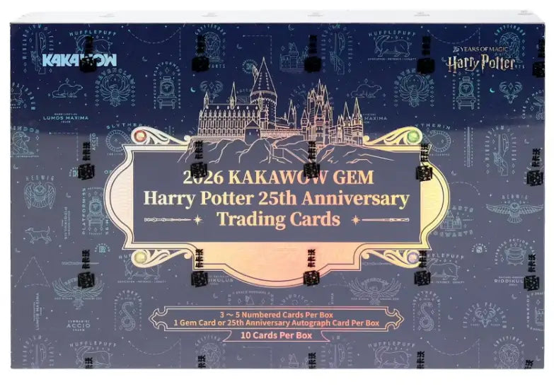 2026 Kakawow Gem Harry Potter 25th Anniversary Hobby Box - Entertainment Card Box