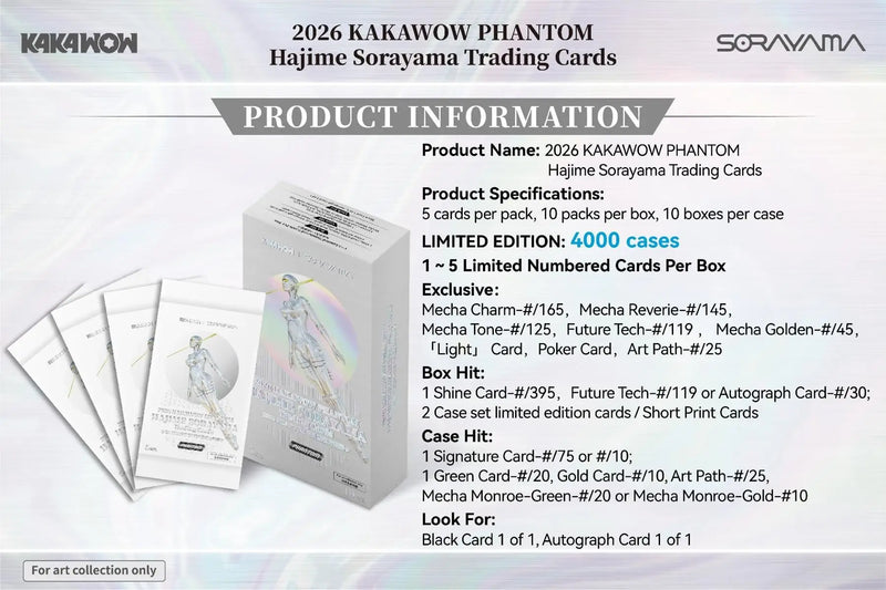 2026 Kakawow Phantom Hajime Sorayama Trading Card Box - Non-Sport Sealed