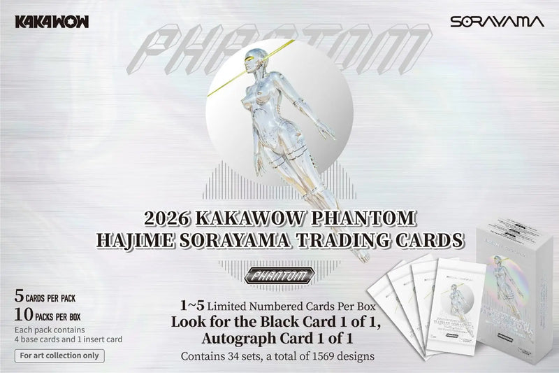 2026 Kakawow Phantom Hajime Sorayama Trading Card Box - Non-Sport Sealed