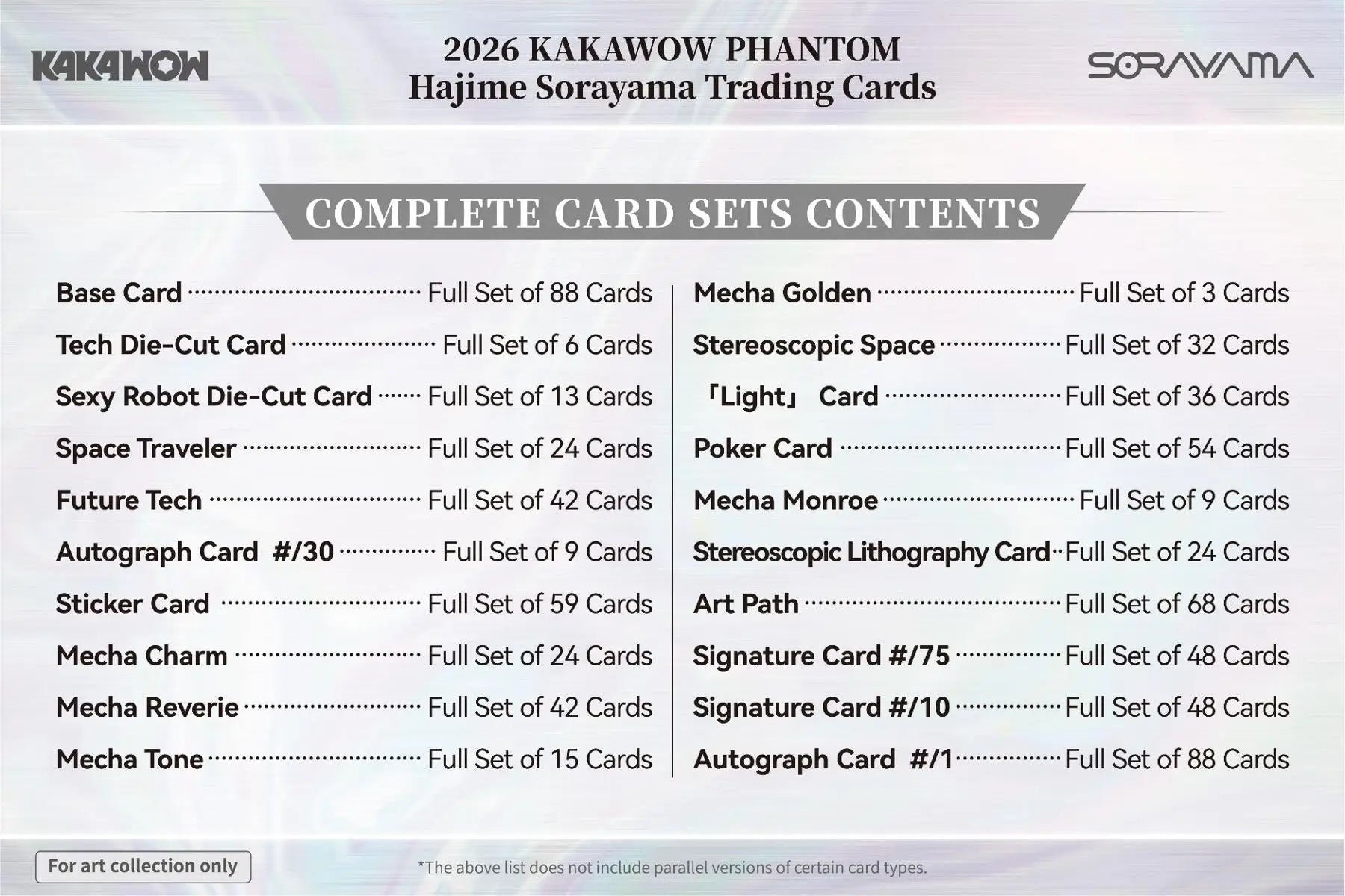 2026 Kakawow Phantom Hajime Sorayama Trading Card Box - Other
