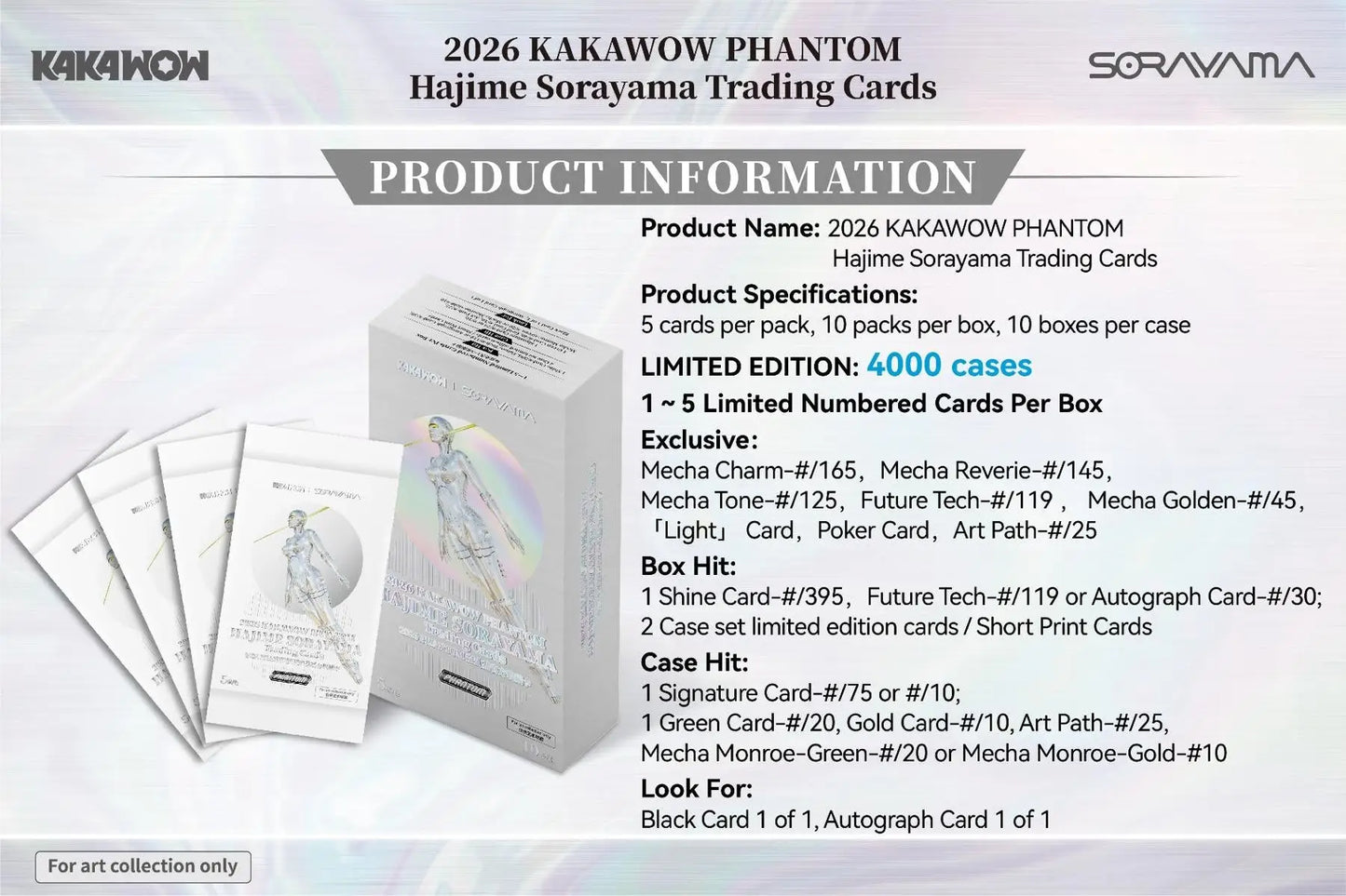 2026 Kakawow Phantom Hajime Sorayama Trading Card Box - Other