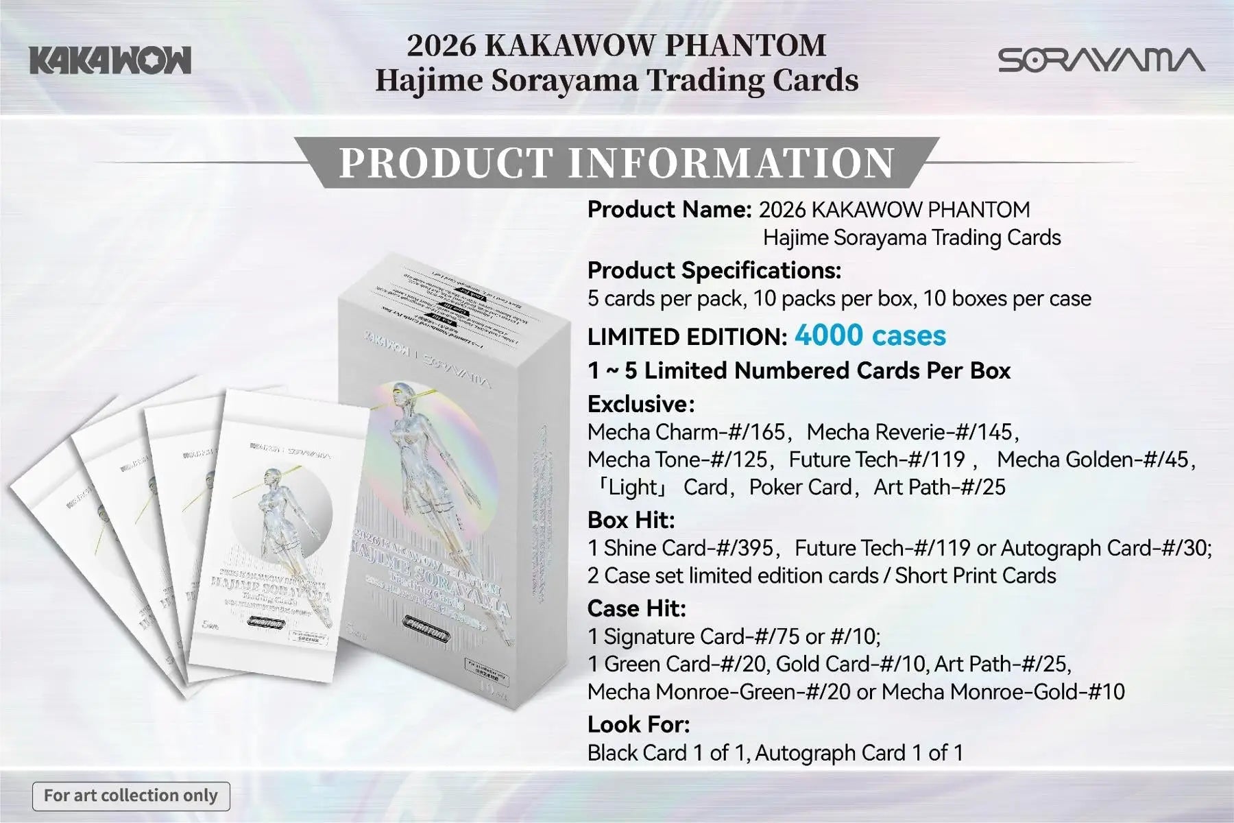 2026 Kakawow Phantom Hajime Sorayama Trading Card Box - Other