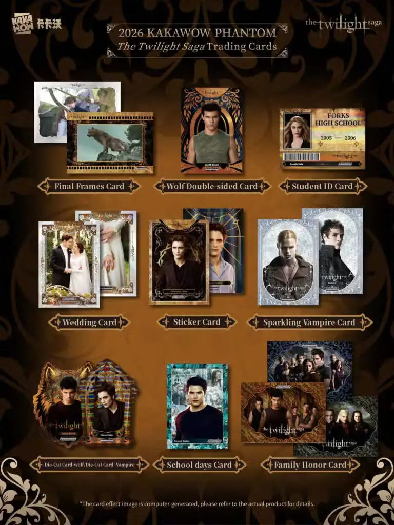 2026 KAKAWOW PHANTOM The Twilight Saga Trading Cards Box | Columbia Sports Cards - Entertainment Card Box