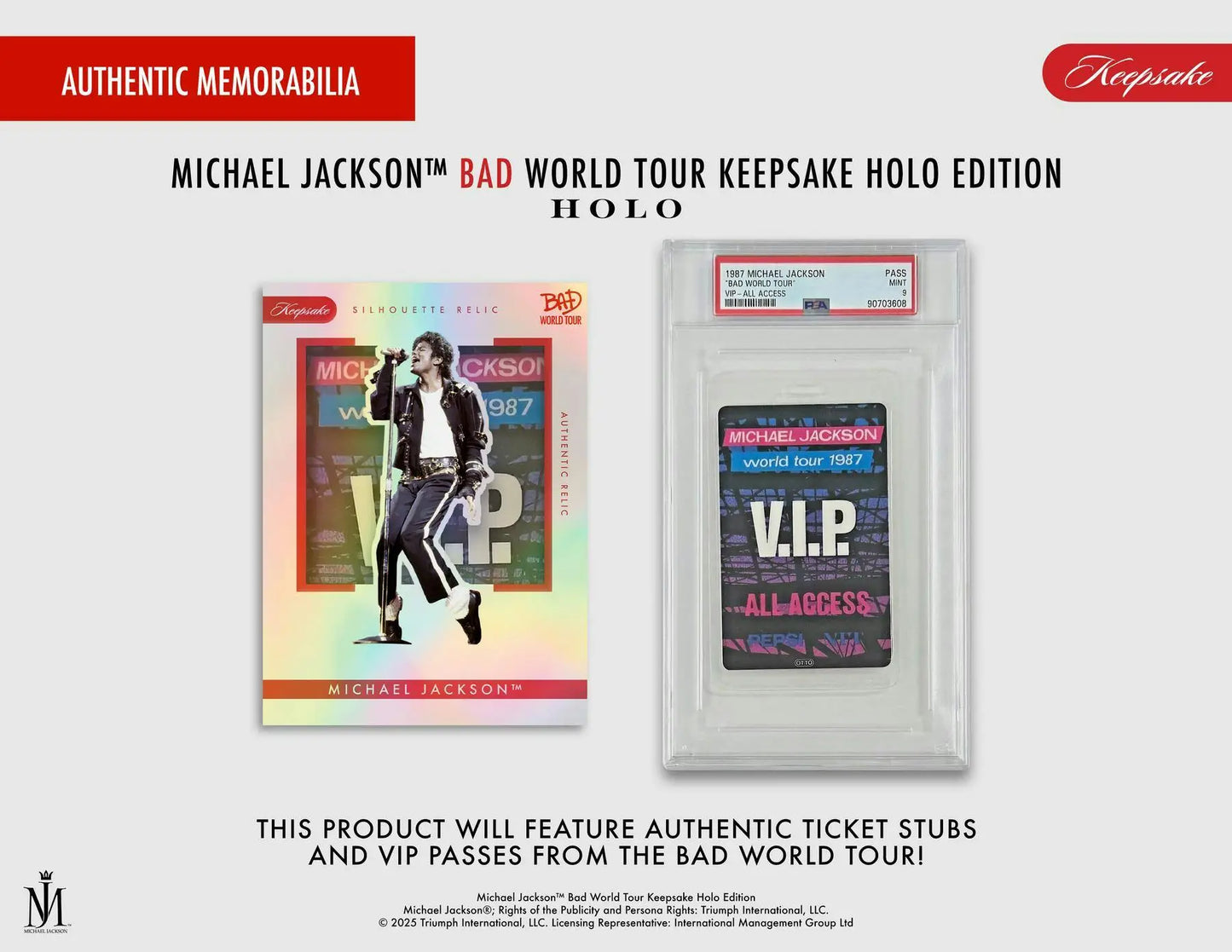 2026 Keepsake Michael Jackson Bad World Tour Holo Breakers Edition Box | Columbia Sports Cards - Entertainment Card Box