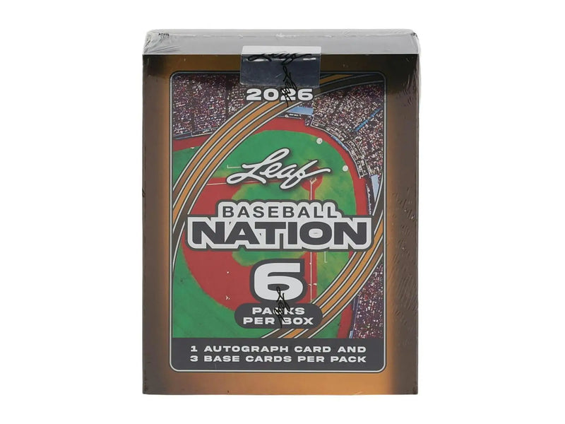 2026 Leaf Baseball Nation Hobby Box | Columbia Sports Cards - Baseball Card Box