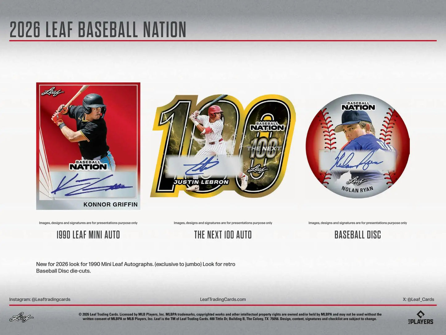 2026 Leaf Baseball Nation Hobby Box | Columbia Sports Cards - Sport Card Hobby Boxes