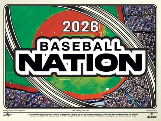 2026 Leaf Baseball Nation Hobby Jumbo Box | Columbia Sports Cards - Sports Card Hobby Boxes