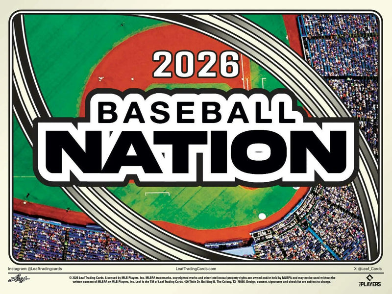 2026 Leaf Baseball Nation Hobby Jumbo Box | Columbia Sports Cards - Sports Card Hobby Boxes