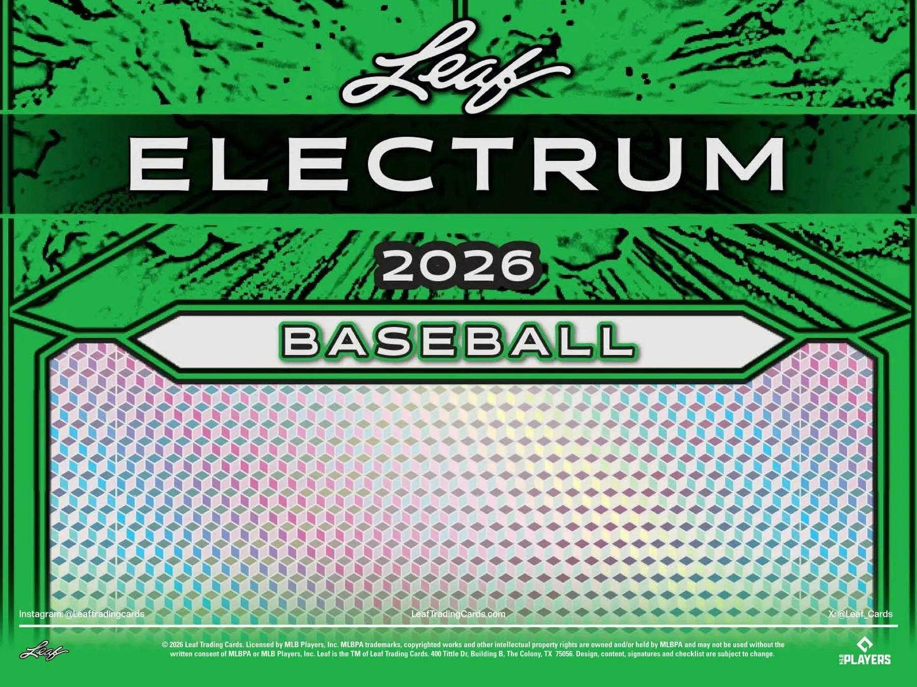 2026 Leaf Electrum Baseball Hobby Box | Columbia Sports Cards - Baseball Card Box