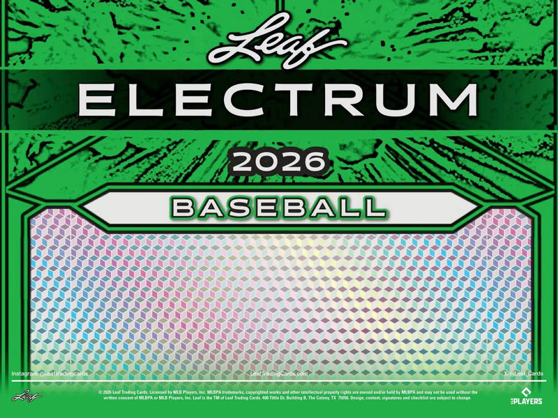 2026 Leaf Electrum Baseball Hobby Box | Columbia Sports Cards - Baseball Card Box