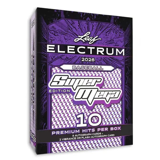 2026 Leaf Electrum Baseball Super Mega Box | Columbia Sports Cards - Baseball Card Box