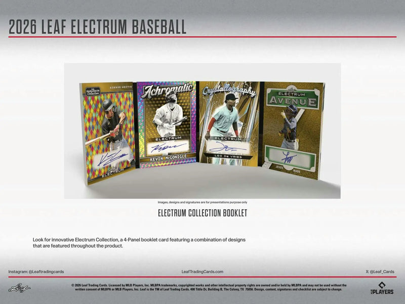 2026 Leaf Electrum Baseball Super Mega Box | Columbia Sports Cards - Baseball Card Box