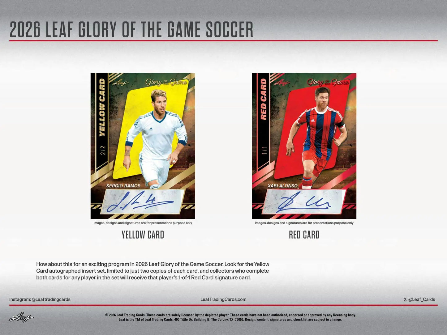 2026 Leaf Glory of the Game Soccer Hobby Box | Columbia Sports Cards - Soccer Card Box