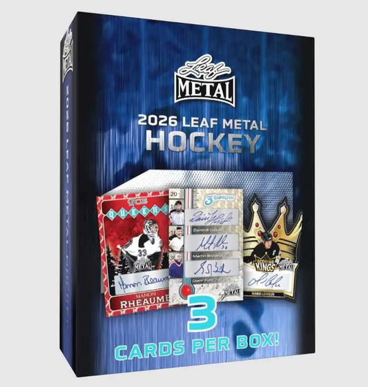2026 Leaf Metal Hockey Hobby Box | Columbia Sports Cards - Sports Card Hobby Boxes