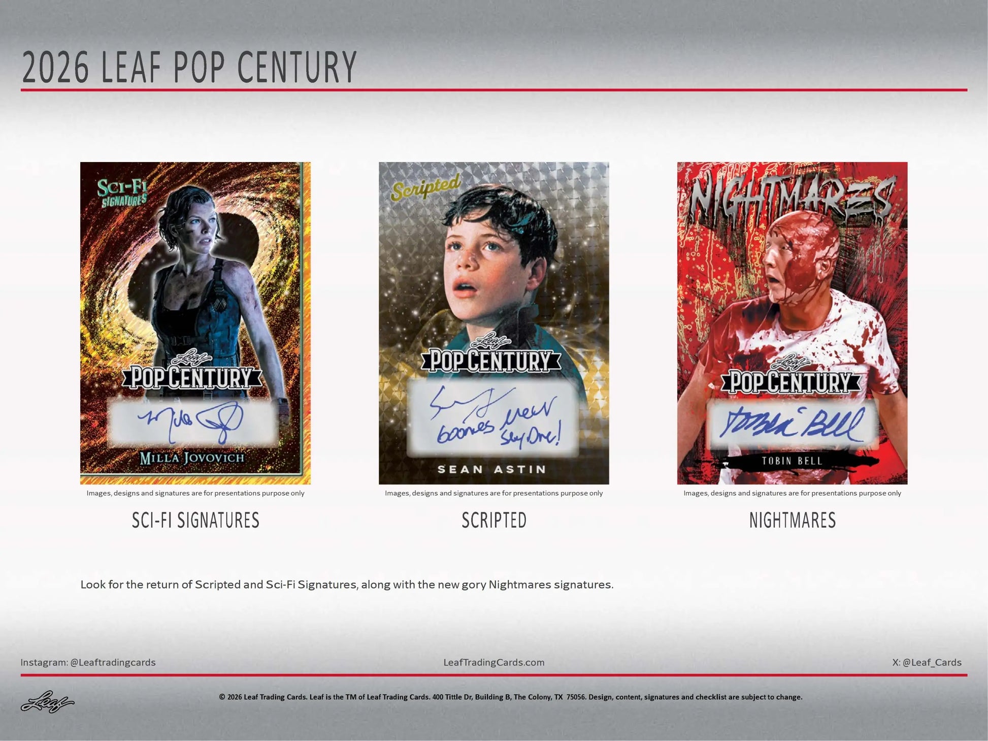 2026 Leaf Pop Century Hobby Box - Entertainment Card Box