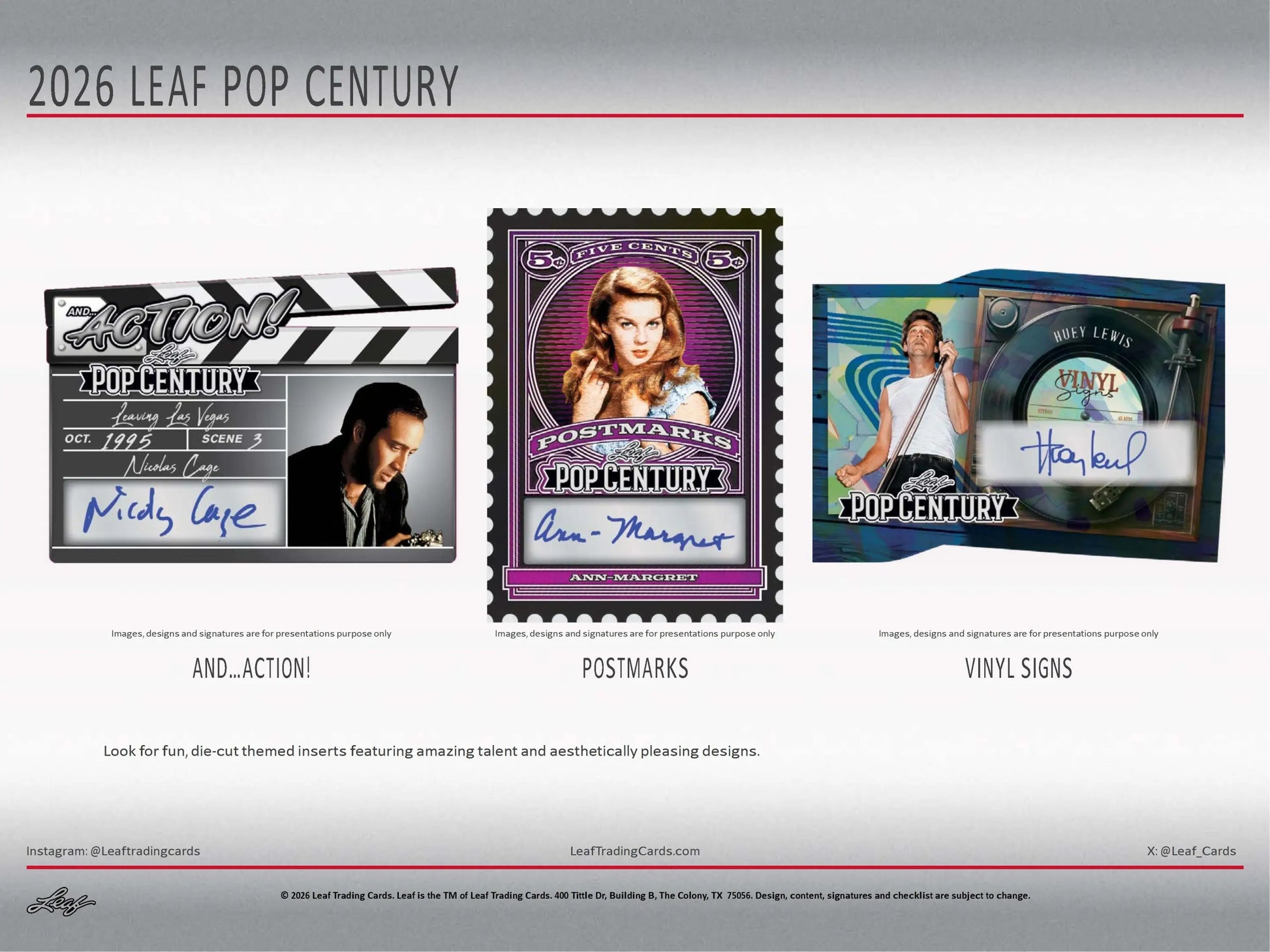 2026 Leaf Pop Century Hobby Box - Entertainment Card Box