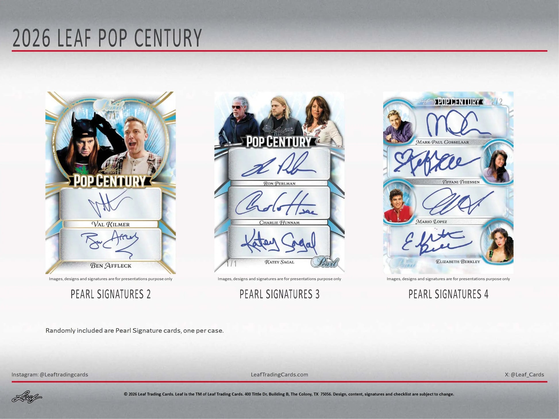 2026 Leaf Pop Century Hobby Box - Entertainment Card Box