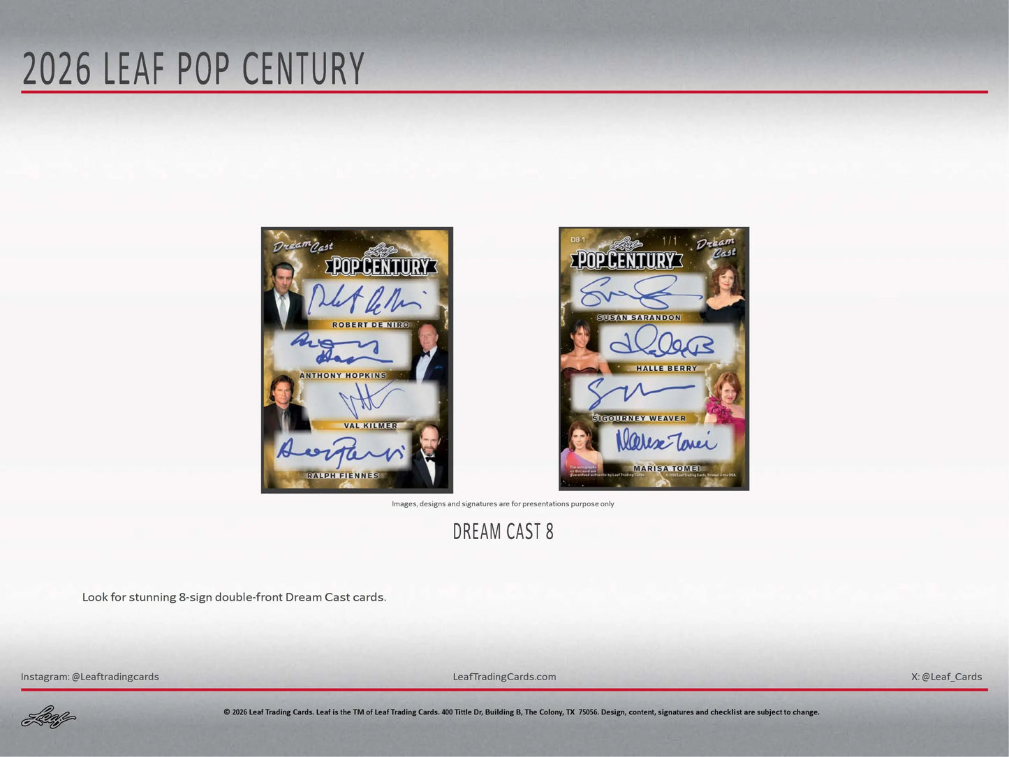 2026 Leaf Pop Century Hobby Box - Entertainment Card Box
