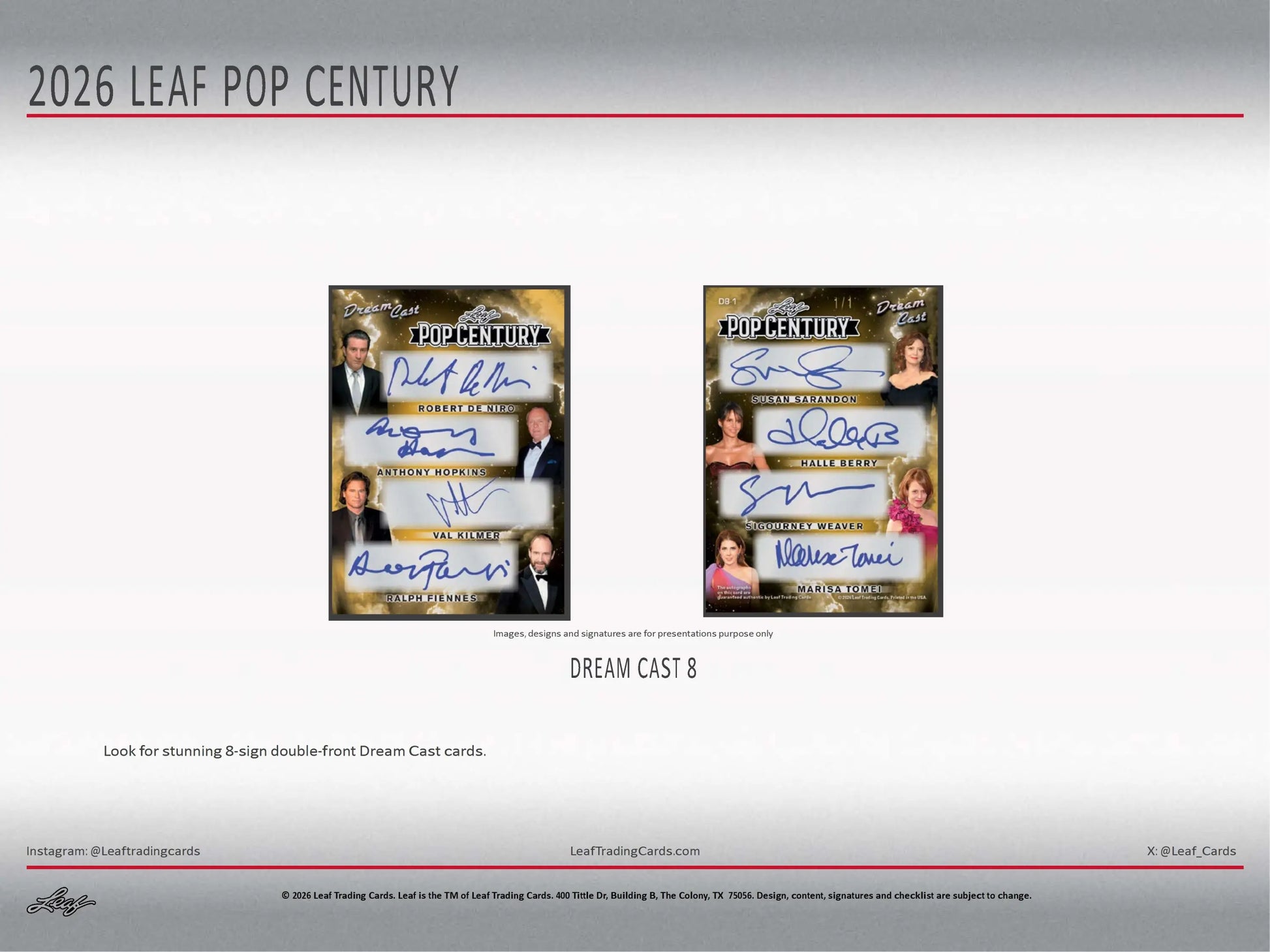 2026 Leaf Pop Century Hobby Box - Entertainment Card Box