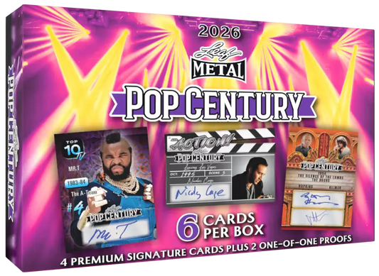 2026 Leaf Pop Century Hobby Box - Entertainment Card Box
