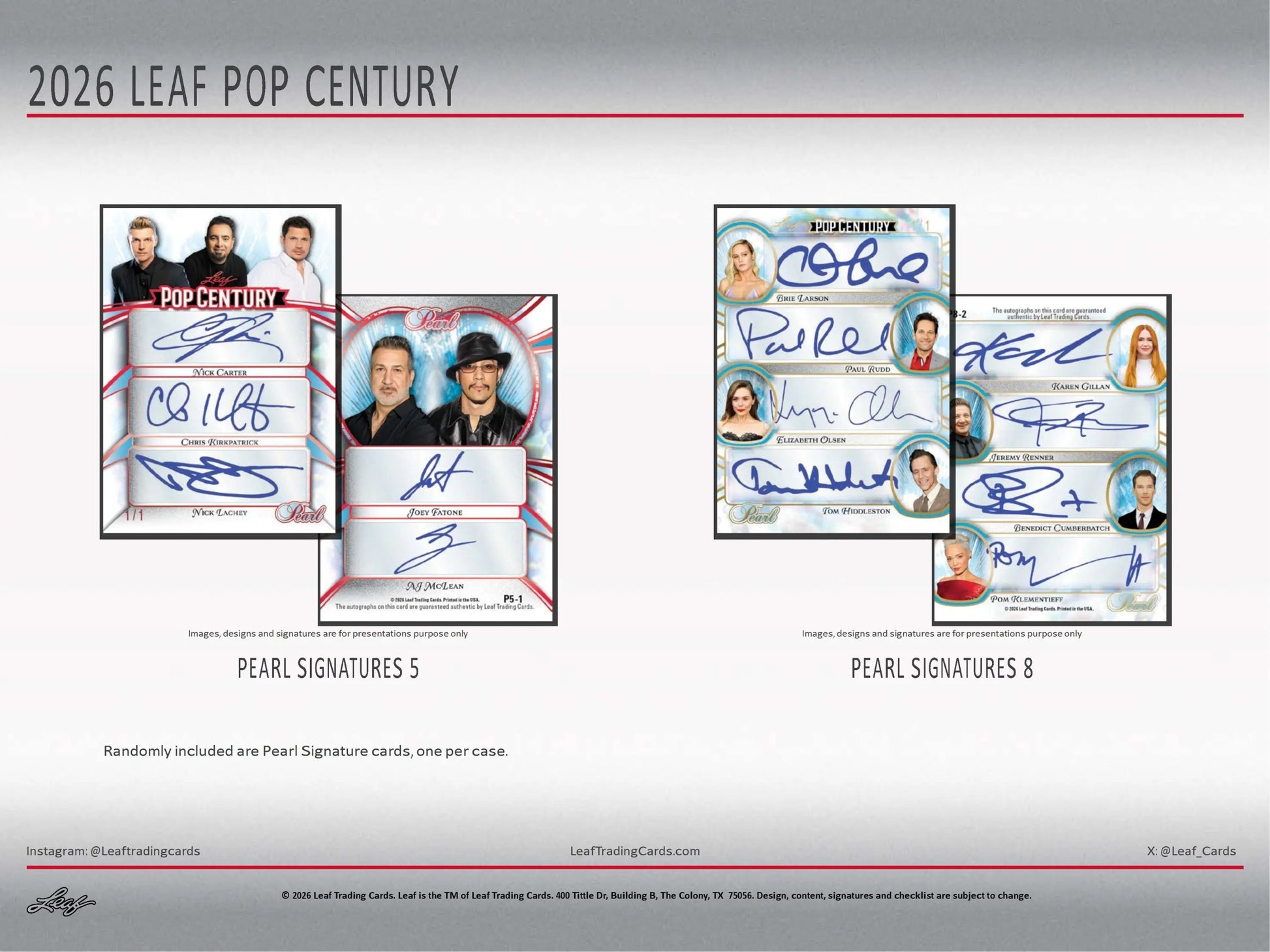 2026 Leaf Pop Century Hobby Box - Entertainment Card Box