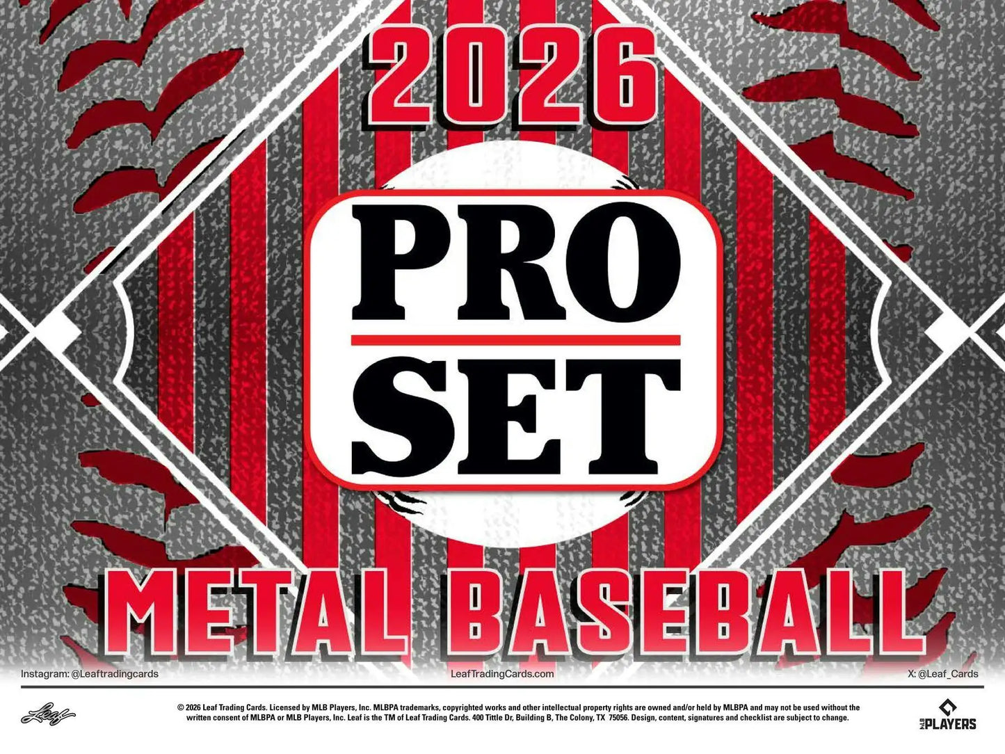 2026 Leaf Pro Set Metal Baseball Hobby Box | Columbia Sports Cards - Baseball Card Box