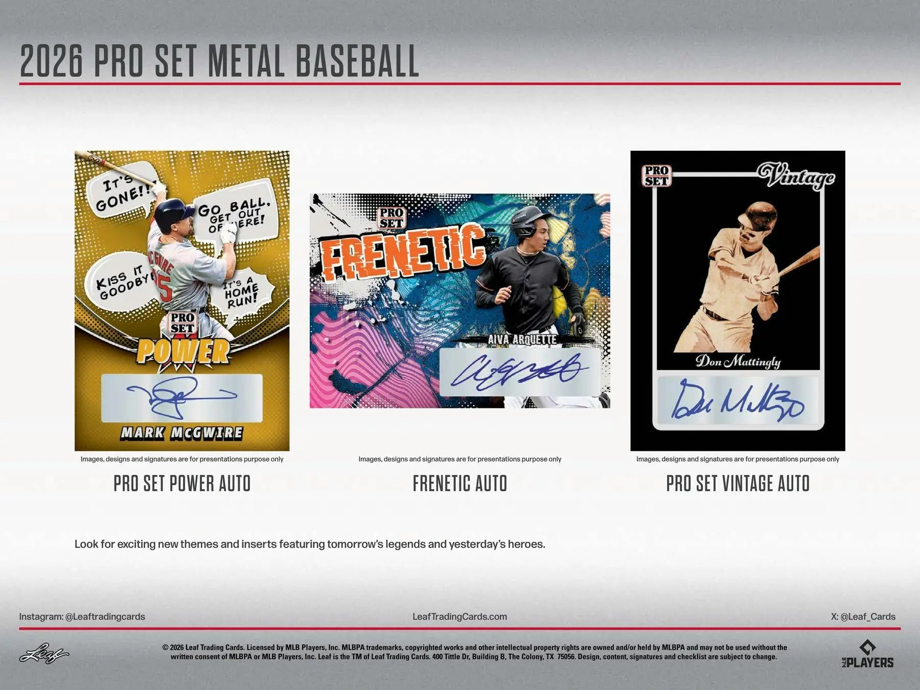 2026 Leaf Pro Set Metal Baseball Hobby Box | Columbia Sports Cards - Baseball Card Box