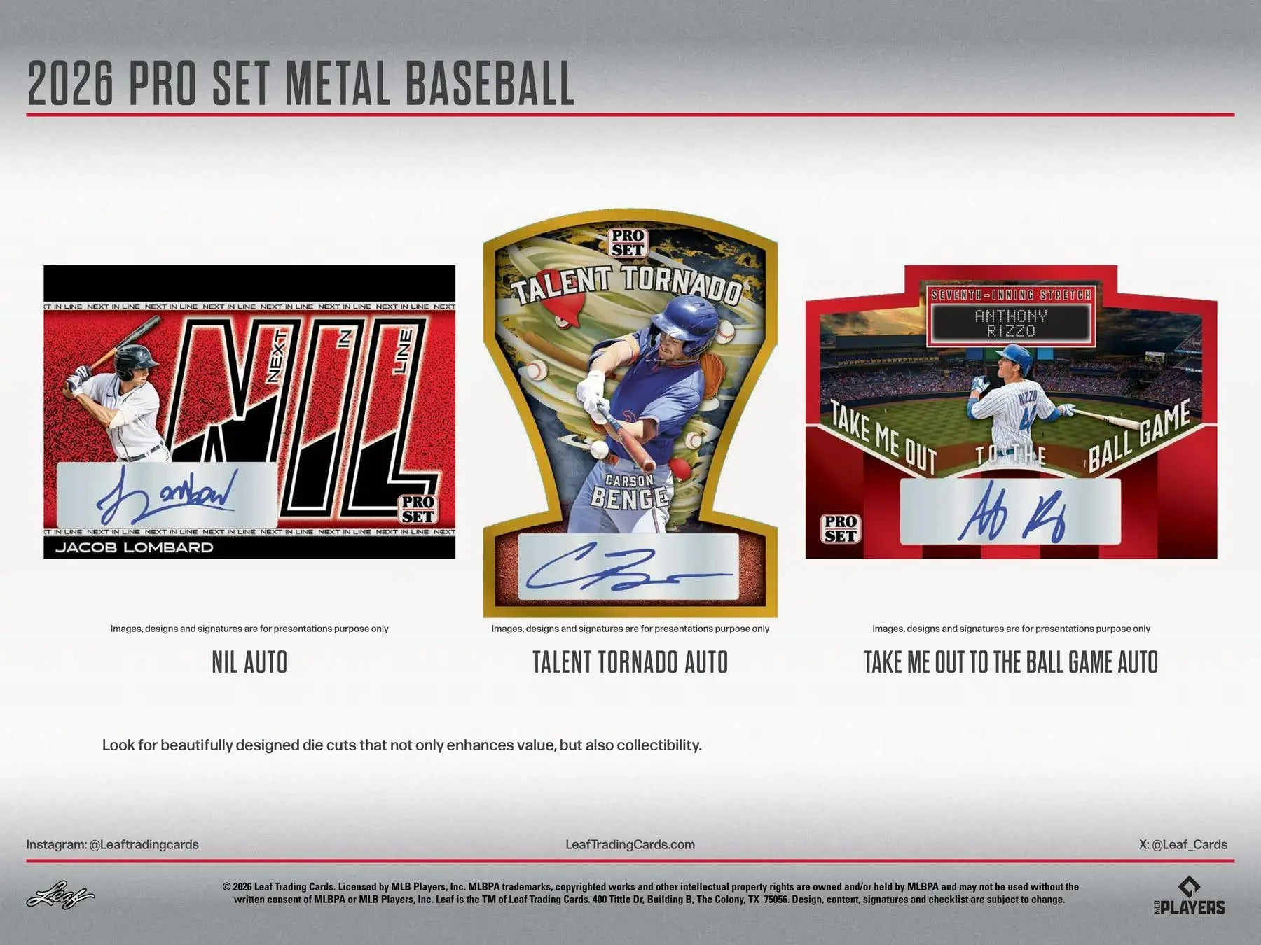 2026 Leaf Pro Set Metal Baseball Hobby Box | Columbia Sports Cards - Baseball Card Box