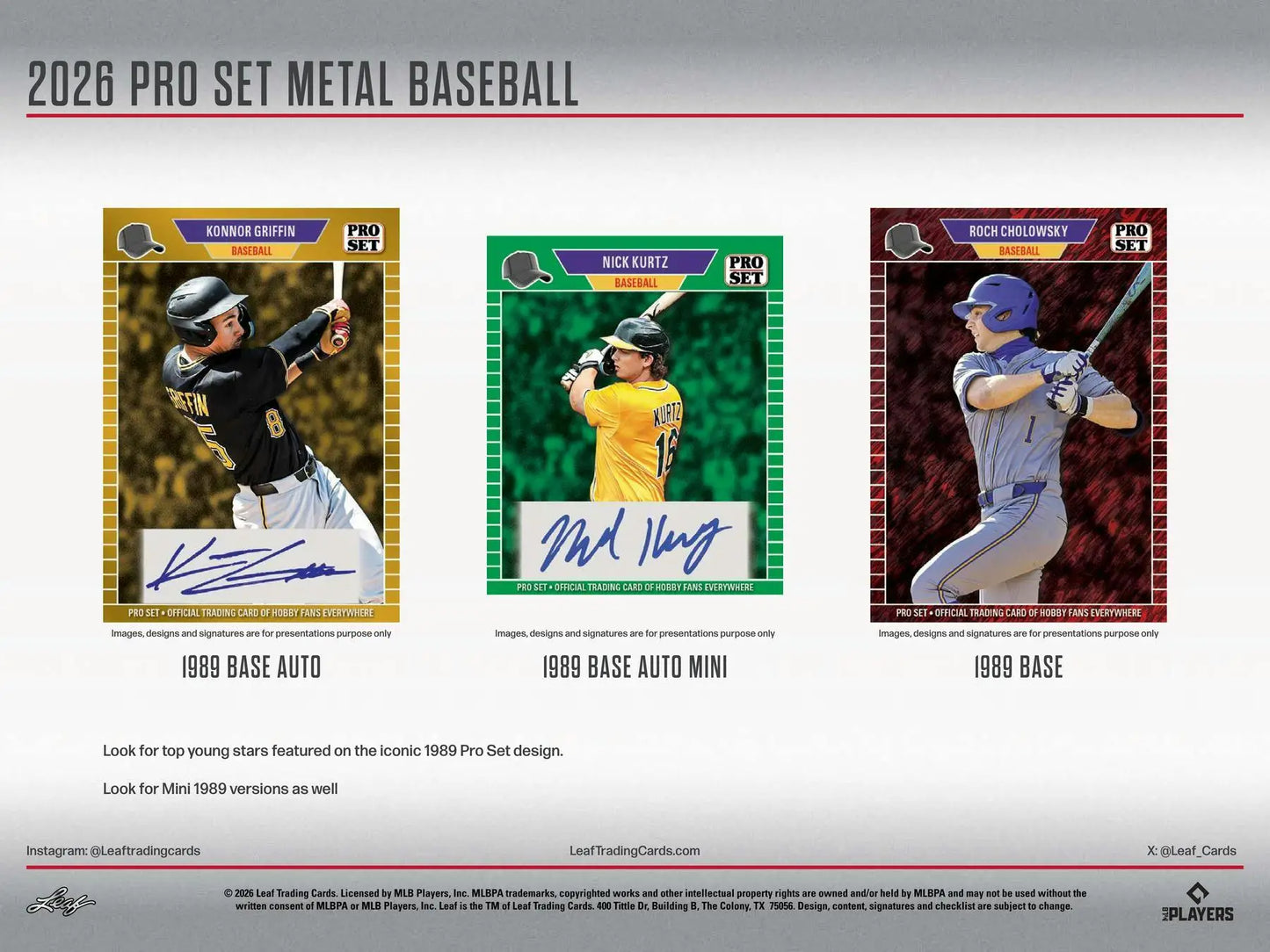 2026 Leaf Pro Set Metal Baseball Hobby Box | Columbia Sports Cards - Baseball Card Box