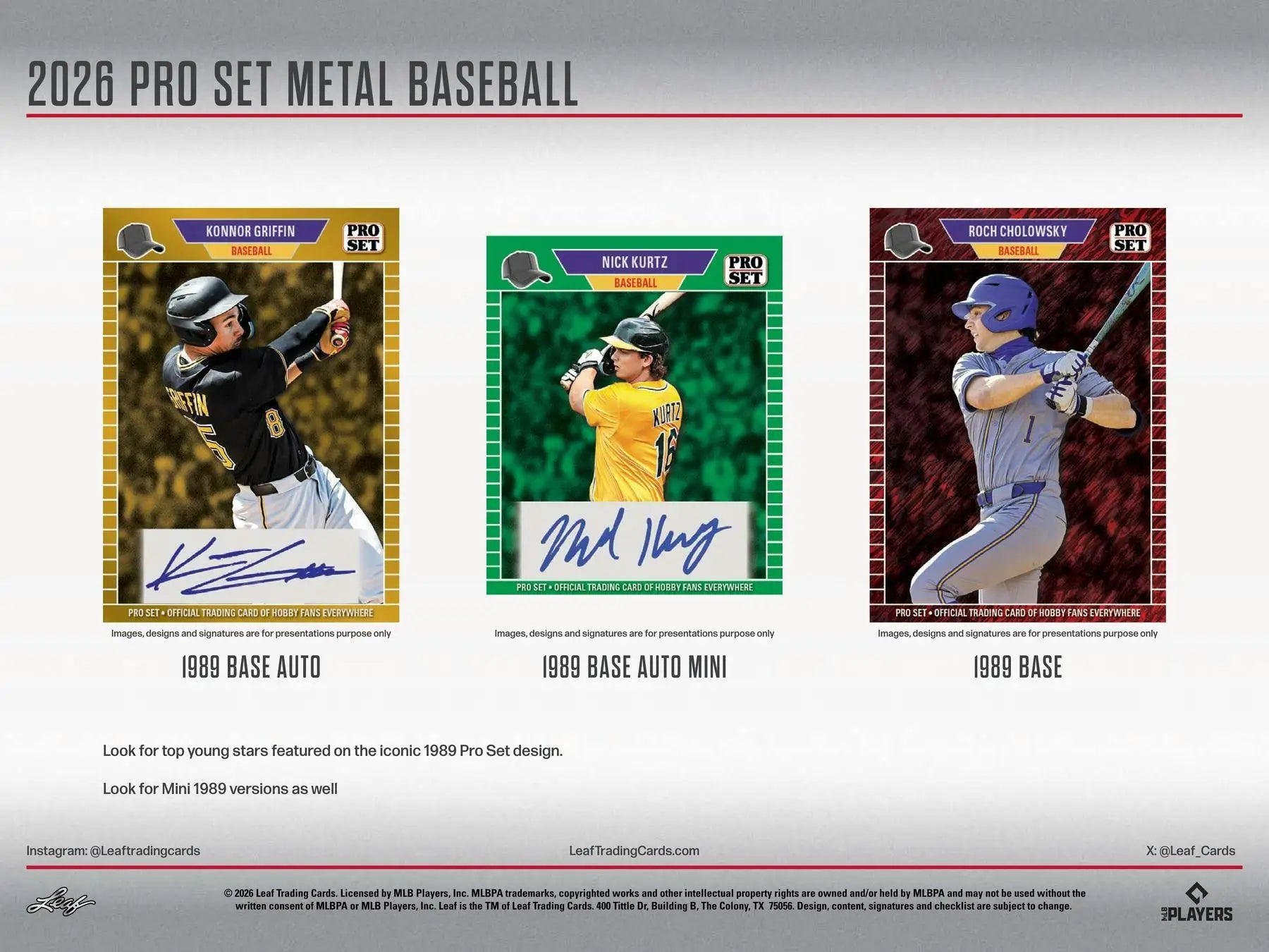 2026 Leaf Pro Set Metal Baseball Hobby Box | Columbia Sports Cards - Baseball Card Box