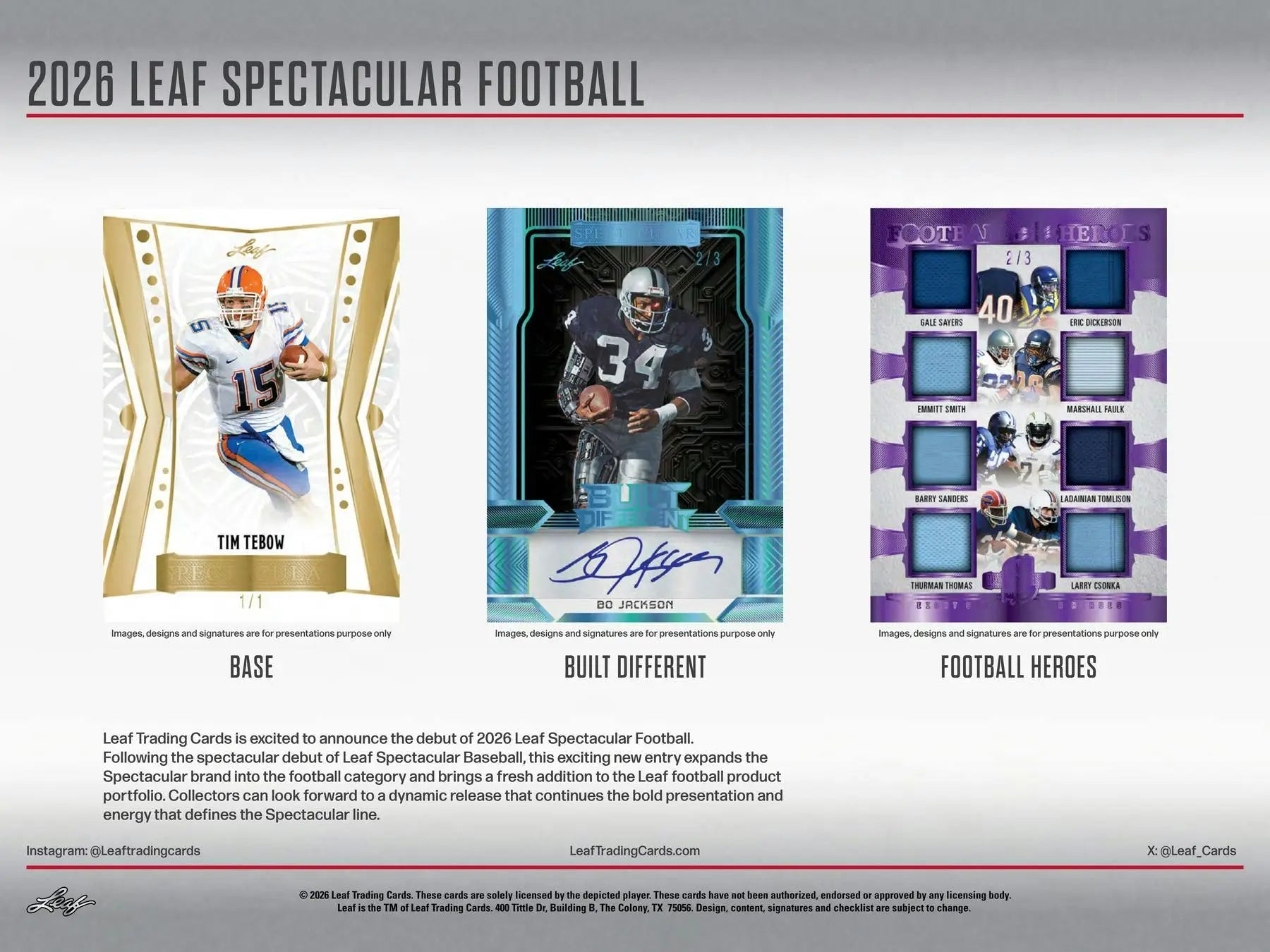 2026 Leaf Spectacular Football Hobby Box | Columbia Sports Cards - Football Card Box