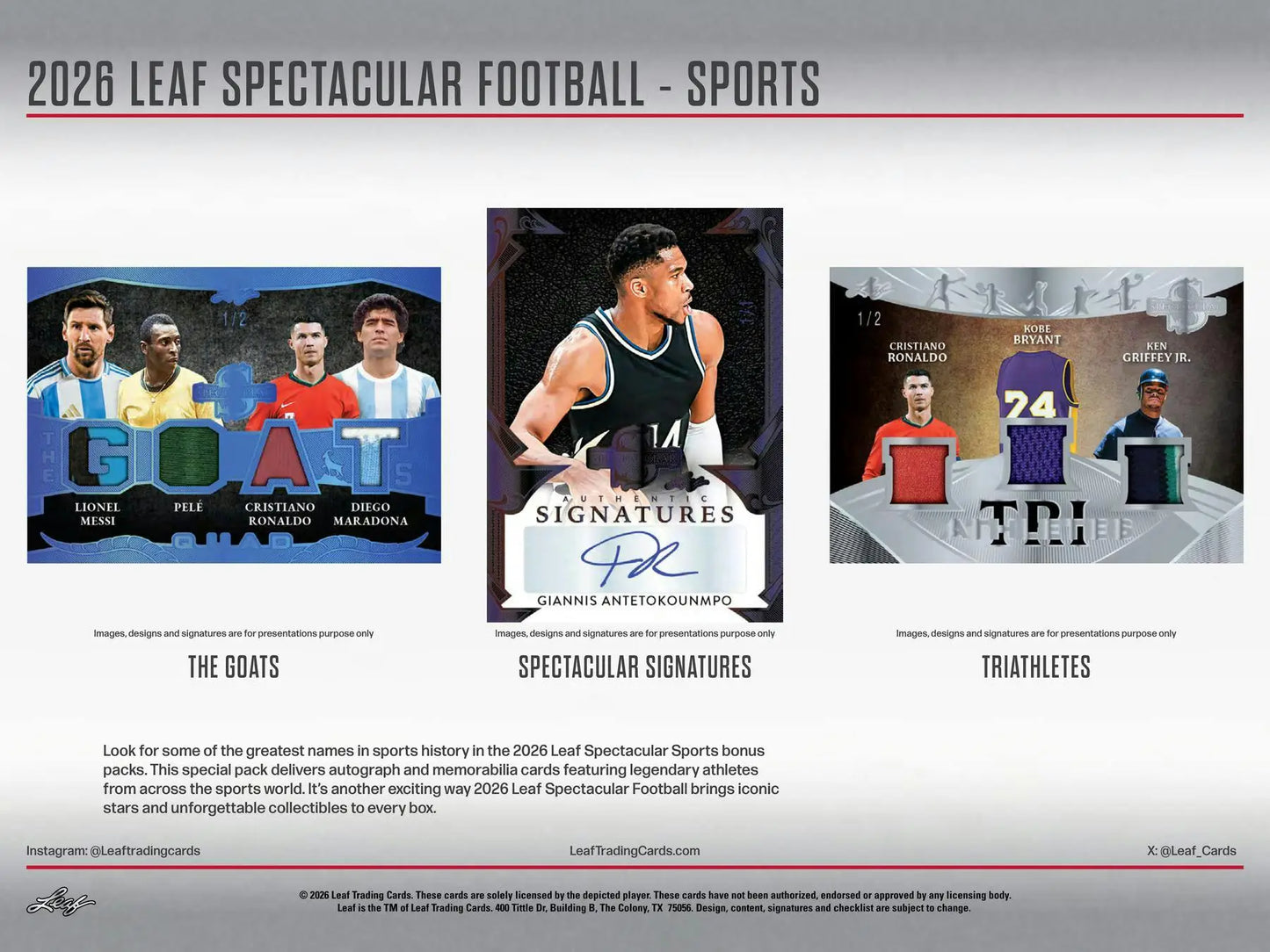 2026 Leaf Spectacular Football Hobby Box | Columbia Sports Cards - Football Card Box