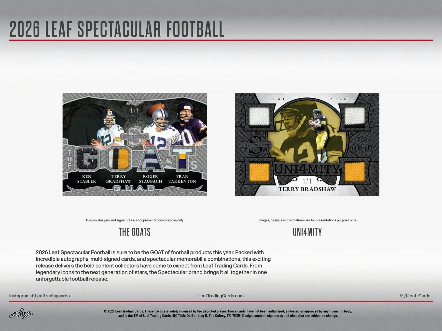 2026 Leaf Spectacular Football Hobby Box | Columbia Sports Cards - Football Card Box