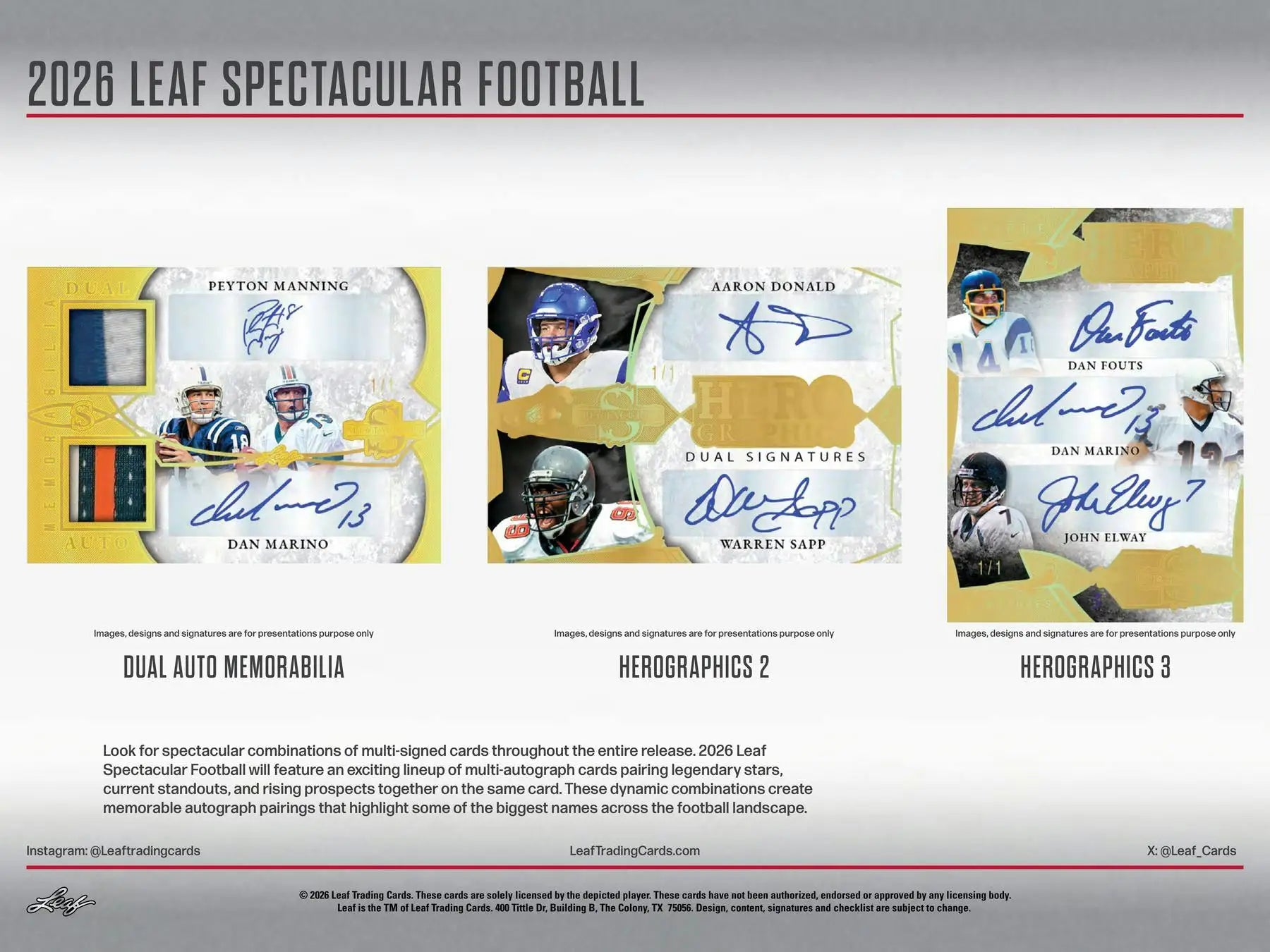 2026 Leaf Spectacular Football Hobby Box | Columbia Sports Cards - Football Card Box