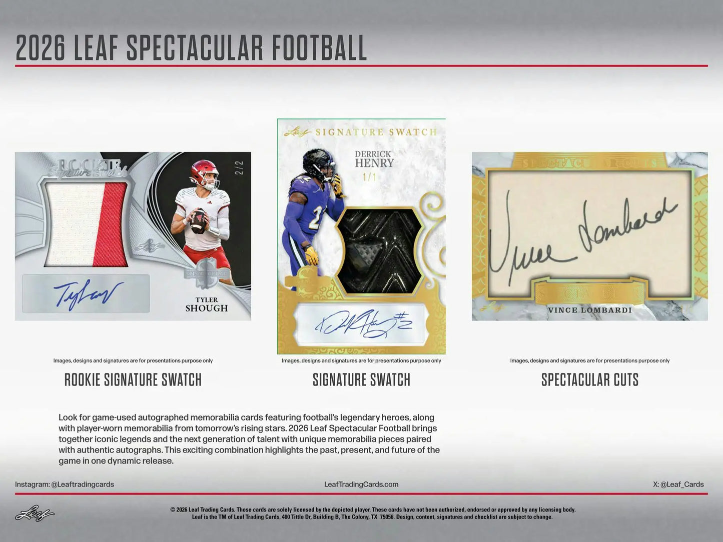2026 Leaf Spectacular Football Hobby Box | Columbia Sports Cards - Football Card Box