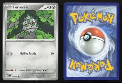 2026 Mega Evolution: Chaos Rising Ferroseed #062/086 Base Common NM - Pokémon Card Single