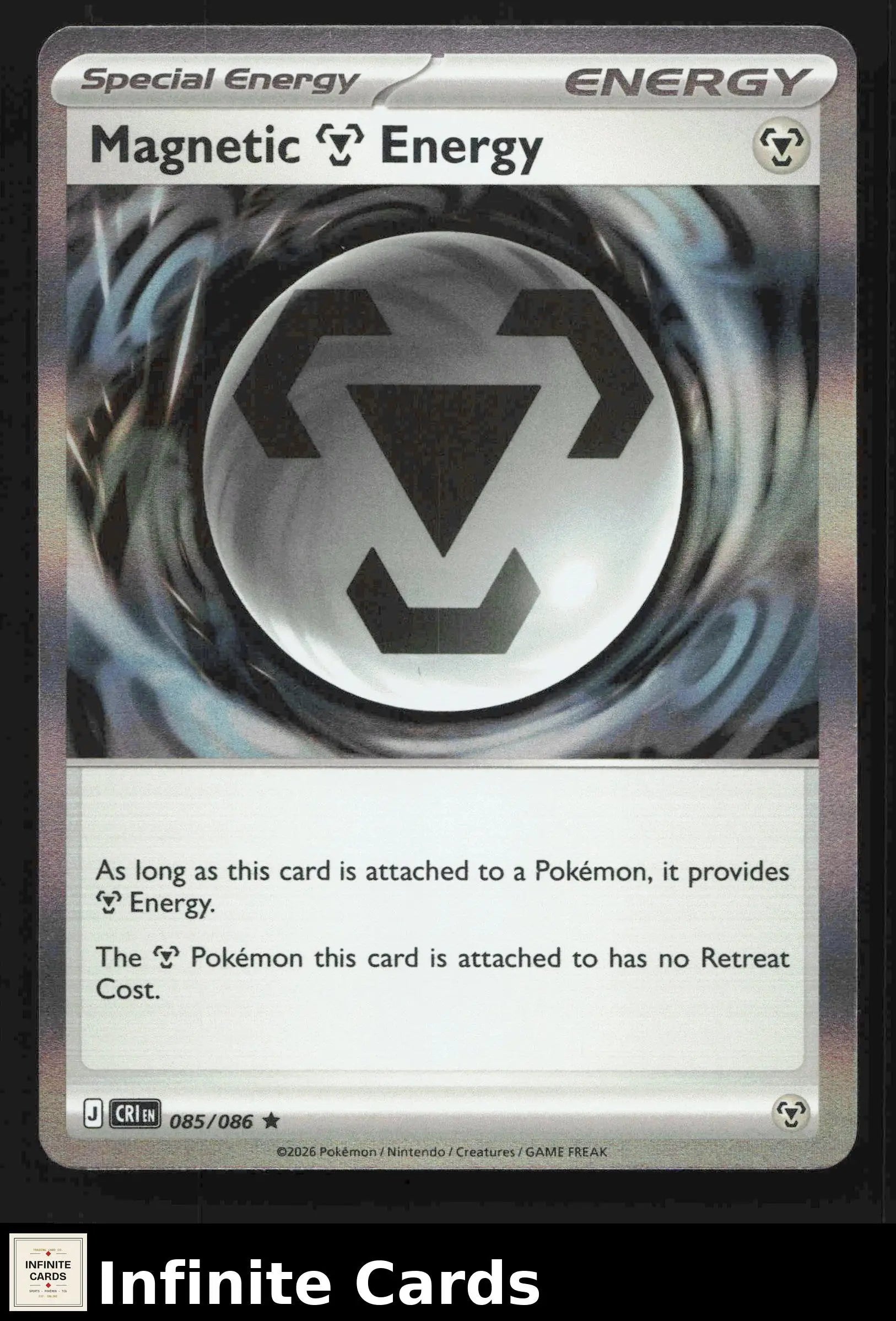 2026 Mega Evolution: Chaos Rising Magnetic Energy #085/086 Holo Rare NM - Pokémon Card Single