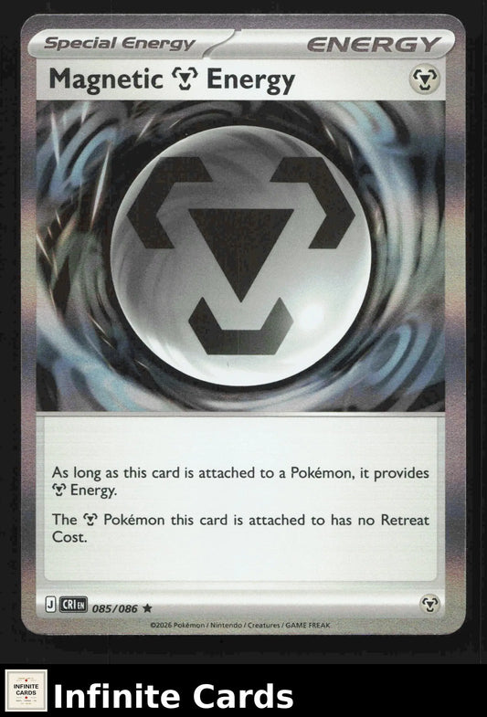 2026 Mega Evolution: Chaos Rising Magnetic Energy #085/086 Holo Rare NM - Pokémon Card Single